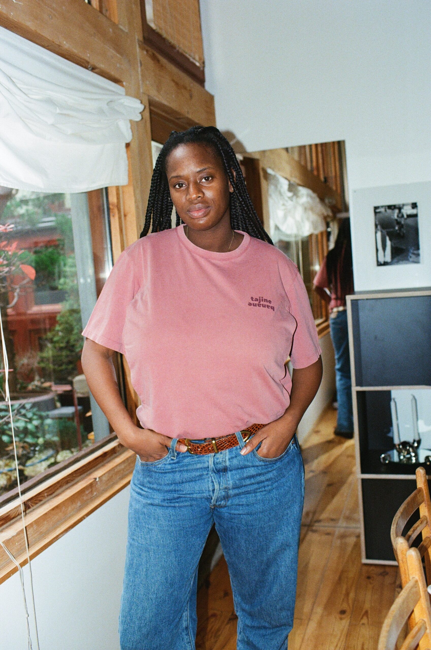 T-shirt faded Burgundy